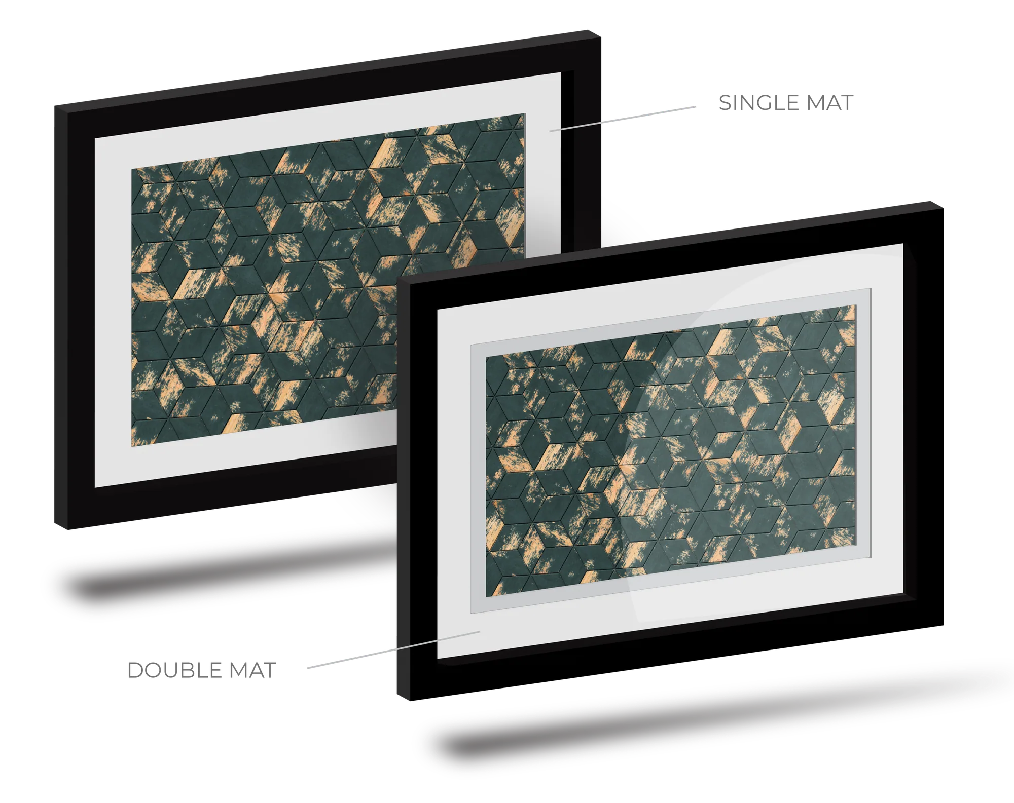 Framed commercial print produced by Nerval Corp